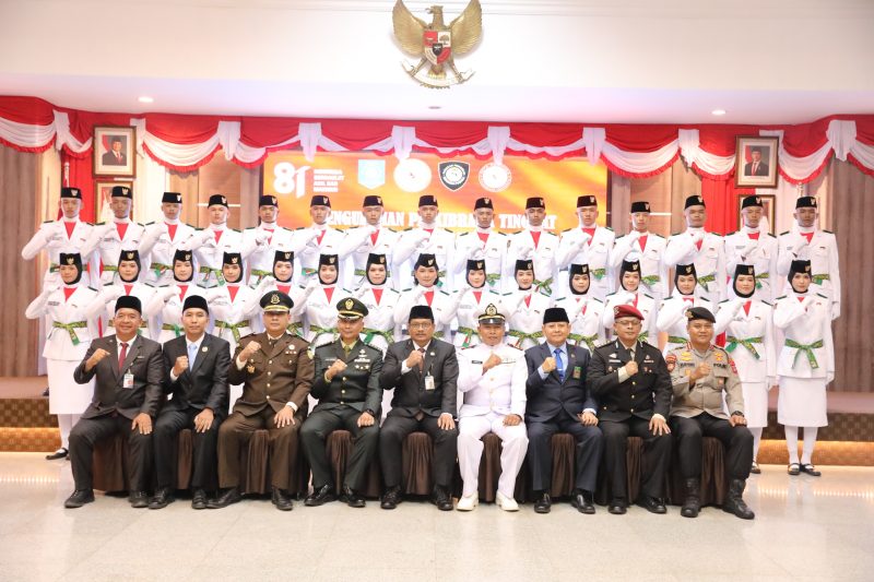 30 Anggota Paskibraka Babel Resmi Dikukuhkan, Siap Kibarkan sang Merah Putih
