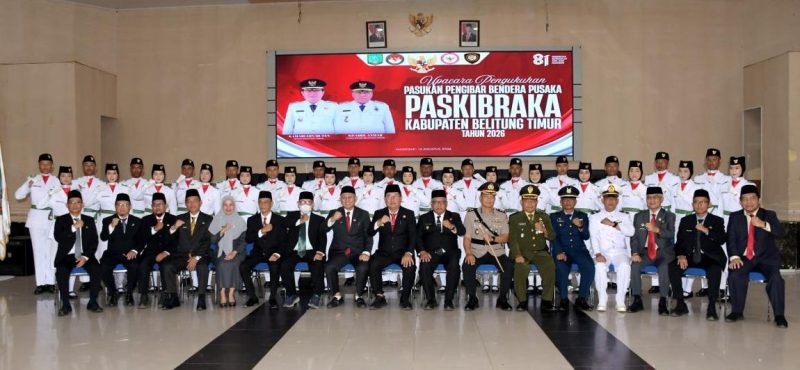 Resmi Dikukuhkan, 32 Putra-putri Terbaik Belitung Timur Siap Kibarkan Sang Merah Putih