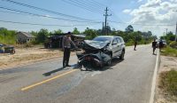 Brak! Rush vs Fino Tabrakan di Bukit Mang Kadir Belinyu, Pengendara Motor Luka Berat