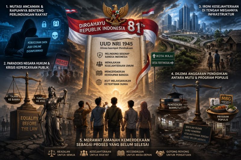 Menolak Lupa di Usia 81: Menguji Janji Konstitusi di Tengah Badai Realitas Kebangsaan