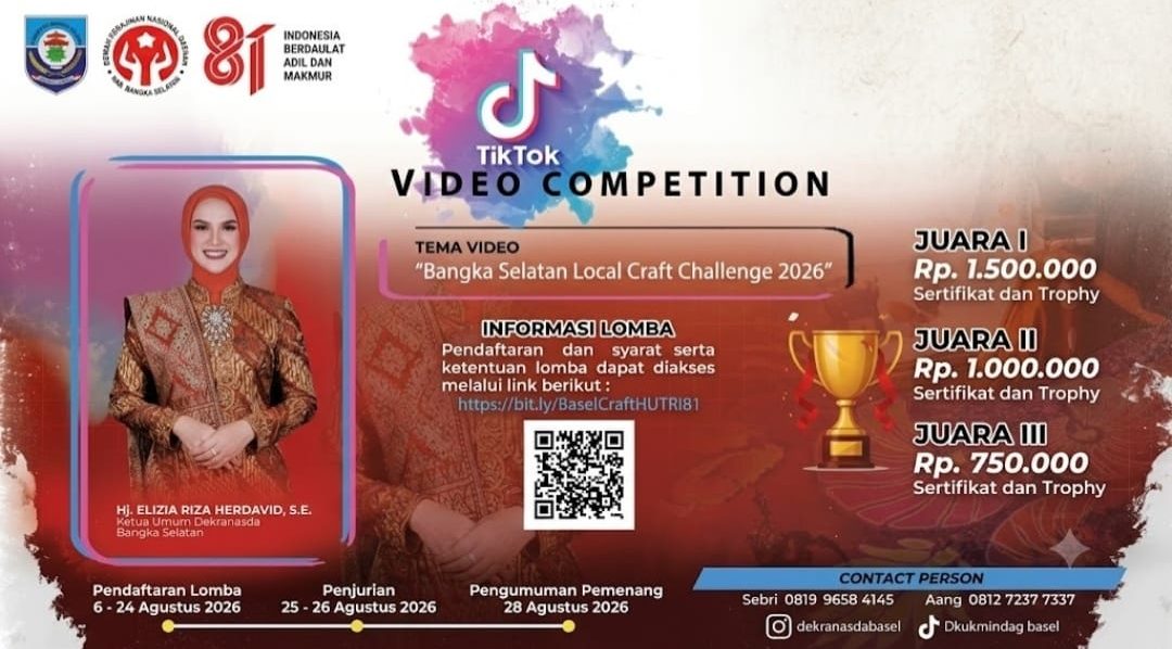 Tunjukkan Kreativitasmu! Dekranasda Bangka Selatan Tantang Gen Z Promosikan Kriya Lokal Lewat TikTok