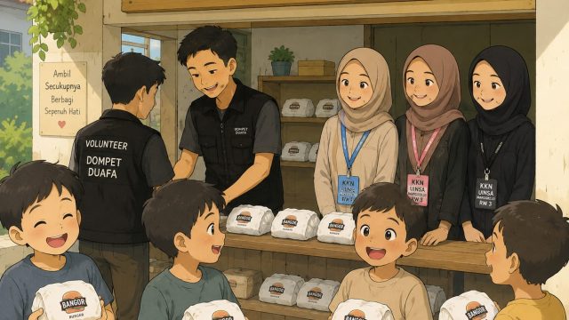 Keceriaan Anak-Anak Rumah Ilmu Al Hijrah saat Berkreasi di Program Kolaborasi Bangor Berbagi