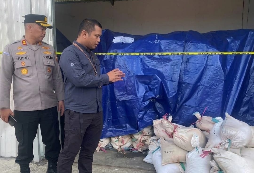 Polres Beltim Gagalkan Dugaan Penjarahan Gudang Bijih Timah PT Timah Tbk, Situasi Kembali Kondusif