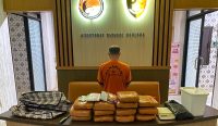 Polda Babel Tangkap Bandar Ganja di Pangkalpinang, Barang Bukti 12,8 Kg Disita
