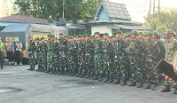 Yonif TP 845/Ksatria Satam dan Kodim 0414 Belitung Ambil Andil Amankan Aksi Unjuk Rasa di PT Timah Beltim