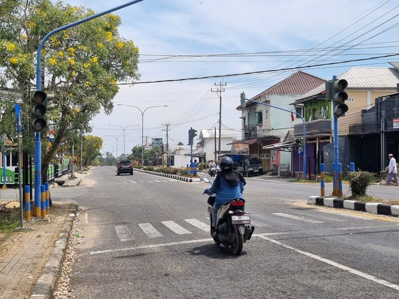 Lampu Merah Simpang Sinar Menumbing Mati 2 Hari, Pengendara Khawatir Lakalantas