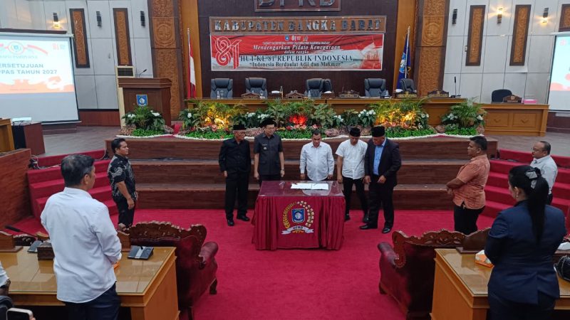 Bupati dan DPRD Bangka Barat Sepakati KUA-PPAS APBD 2027