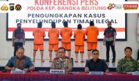 Polda Babel Gagalkan Penyelundupan 90,15 Ton Timah di Pulau Belitung, 5 Tersangka Diamankan