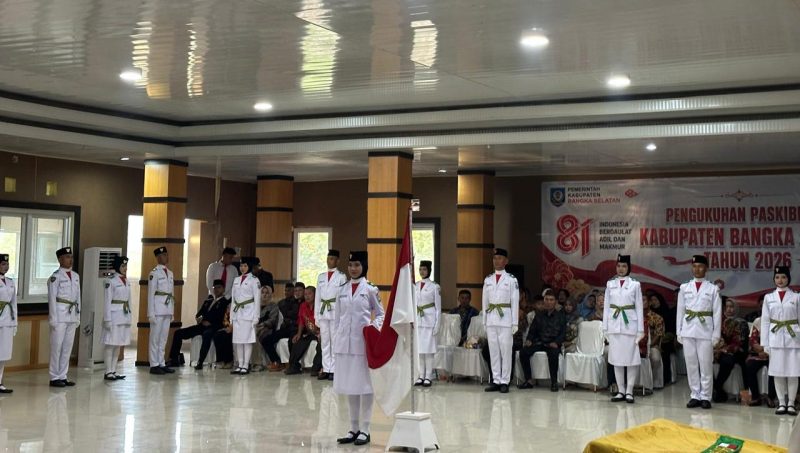 Kukuhkan Paskibraka Basel 2026, Bupati Harap sang Merah Putih Berkibar Sempurna