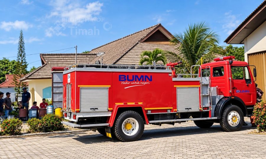PT Timah Bergerak Cepat, Kerahkan Mobil Damkar dan Tim Rescue Atasi Karhutla di Bangka Barat