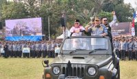 Hadiri Apel Satlinmas Bersama Raffi Ahmad, Gubernur Hidayat Arsani Gelorakan Program 'Jaga Desa'