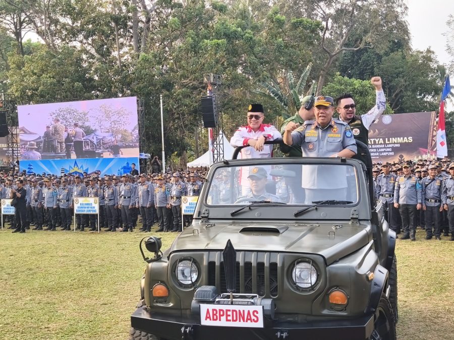 Hadiri Apel Satlinmas Bersama Raffi Ahmad, Gubernur Hidayat Arsani Gelorakan Program 'Jaga Desa'