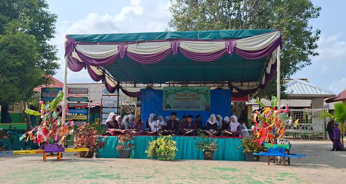 Lestarikan Bahasa Daerah, SDN 10 Toboali Meriahkan Peringatan Maulid Nabi dengan Pantun dan Tradisi Ngarak Telok Serujo