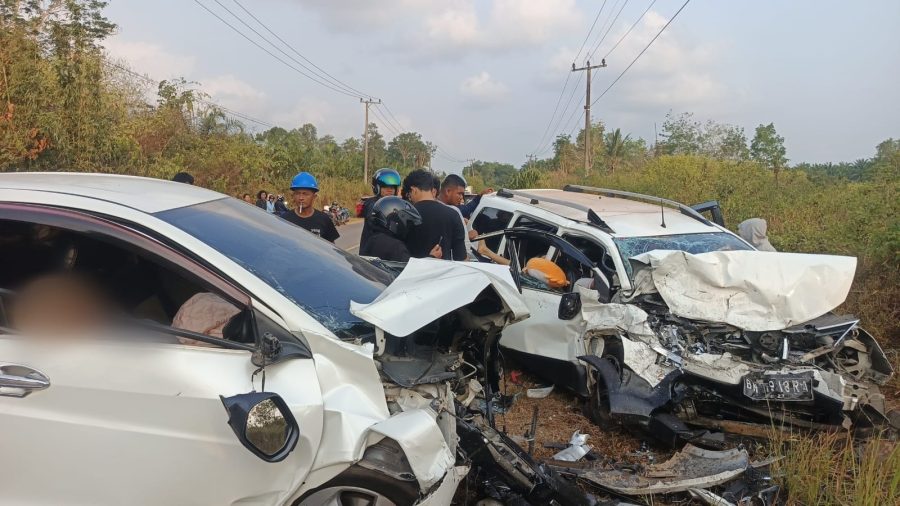 Brak! HRV dan Nissan Livina Adu Kambing di Desa Jeriji