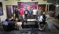 Terekam CCTV Asyik Berjoget Usai Kuras ATM Rp10 Juta, 3 Pemuda di Sungailiat Diringkus. (Foto dok Polres Bangka)