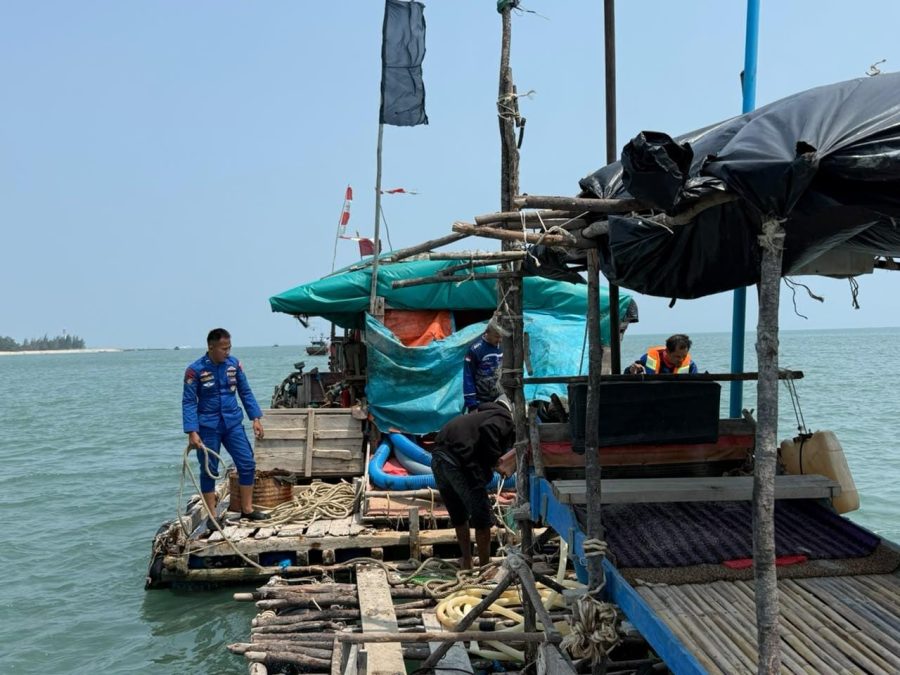 Abaikan Imbauan, Polres Bangka Barat Sita 4 Ponton Selam dan User-User di Tembelok