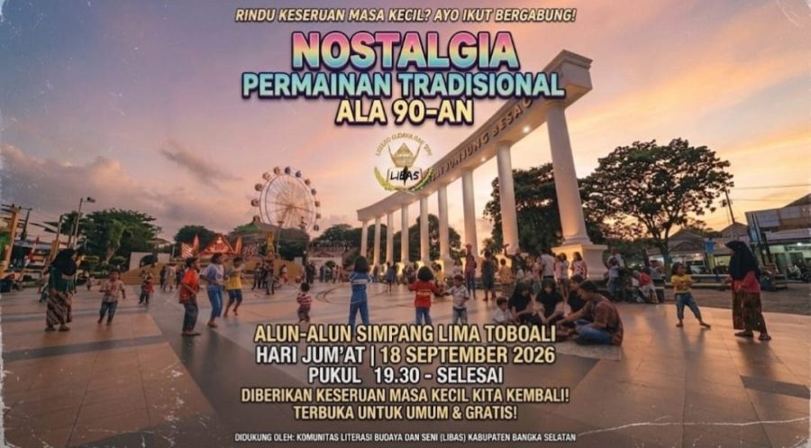 Rindu Permainan Era 90-an? LIBAS Basel Ajak Masyarakat Toboali Nostalgia Bersama