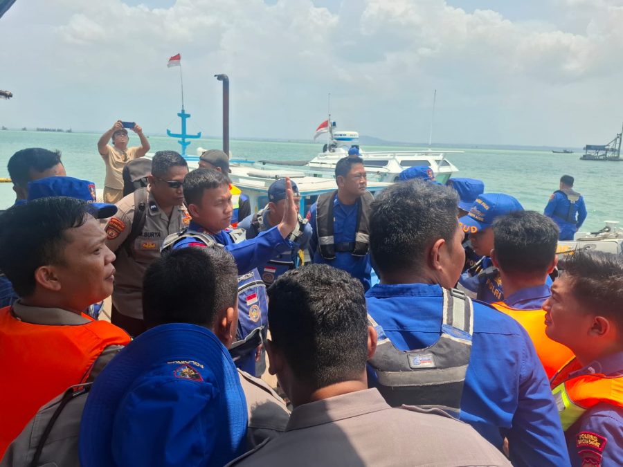 Polisi Razia di Perairan Cupat, Ponton Tambang Ilegal di IUP PT Timah Langsung Disetop