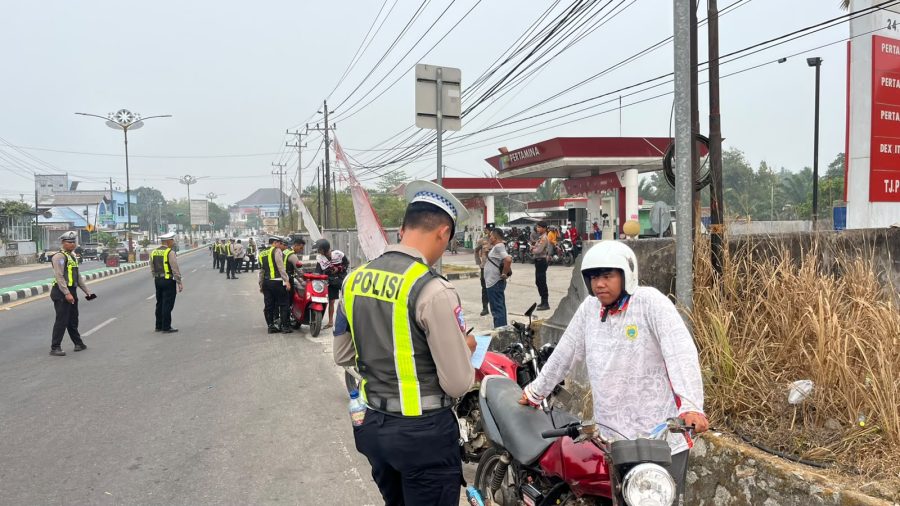 Razia SPBU di Belitung: Puluhan Kendaraan Terjaring Tilang, Pikap Bertangki Modifikasi Turut Diamankan