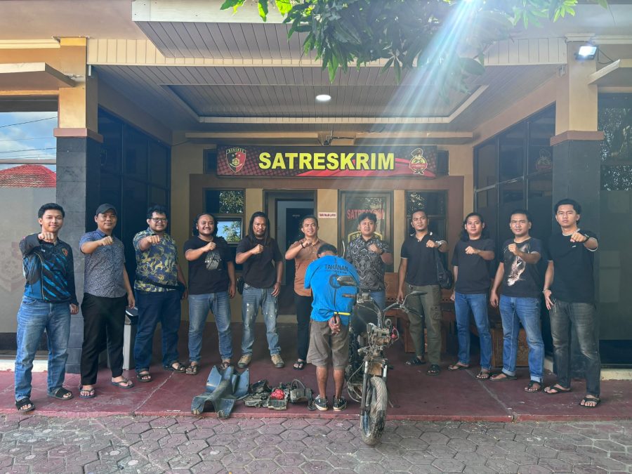 Residivis Curanmor di Toboali Kembali Masuk Bui, Sepeda Motor Curian Dipreteli