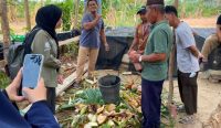 Solusi Ekonomi Petani Desa Rajik: Prodi Manajemen UBB Kenalkan Kompos Pelepah Sawit