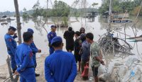 Polairud Bangka Setop Tambang Timah Ilegal di DAS Jembatan Kampung Pasir