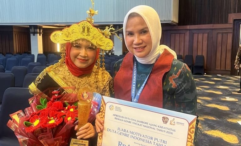 Harumkan Nama Bangka Belitung, Riska Zulpiana Sabet Juara Motivator Putri Duta Genre Nasional 2026