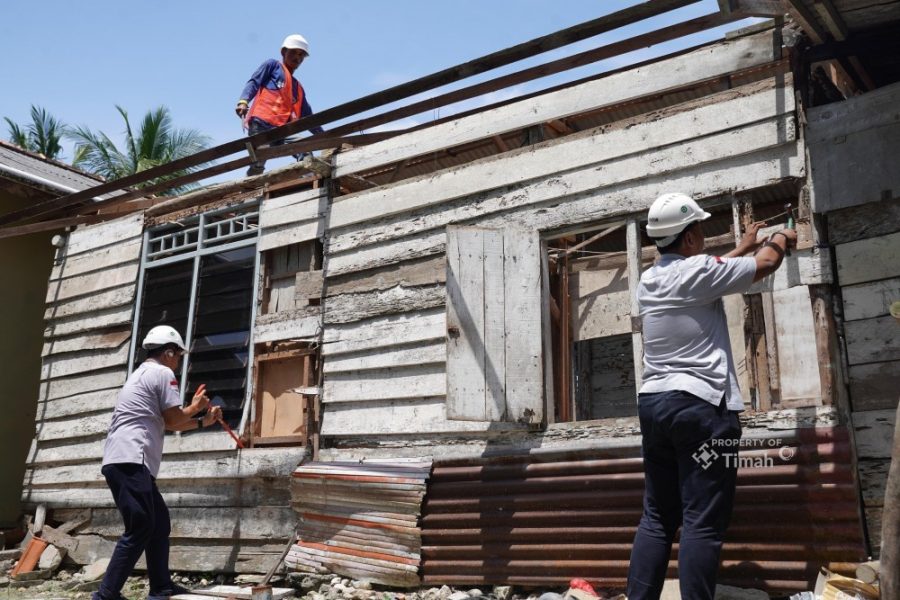 Wujudkan Impian Rumah Layak Huni, PT Timah Renovasi 7 Rumah Warga