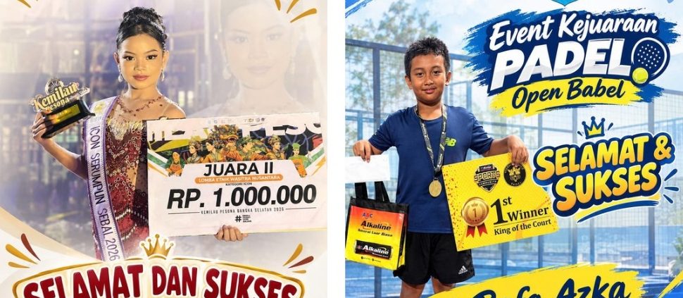 2 Siswa SDN 4 Toboali Ukir Prestasi di Kemilau Pesona Basel dan Padel Open Babel 2026