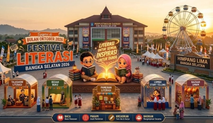 Oktober Tiba, Festival Literasi Bangka Selatan Segera Menyapa