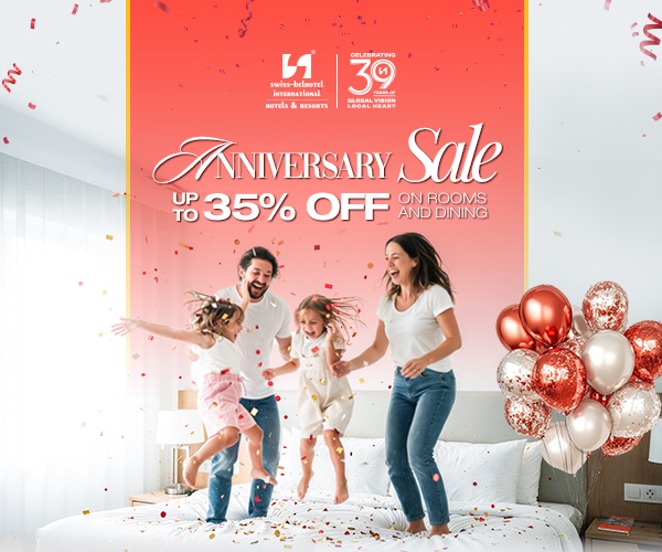 Rayakan HUT ke-39 Swiss-Belhotel International, Swiss-Belhotel Pangkalpinang Hadirkan Promo Menginap hingga 35%