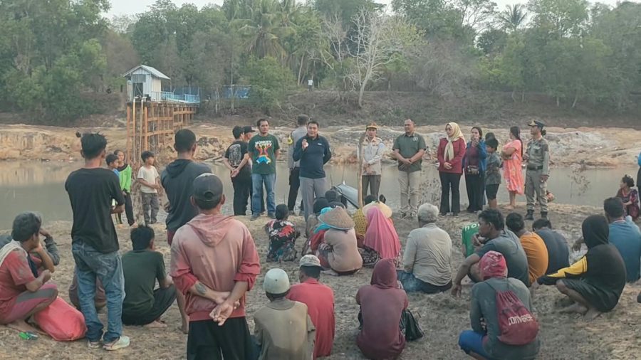 Tim Gabungan Tertibkan Tambang Ilegal di SPAM Bahar