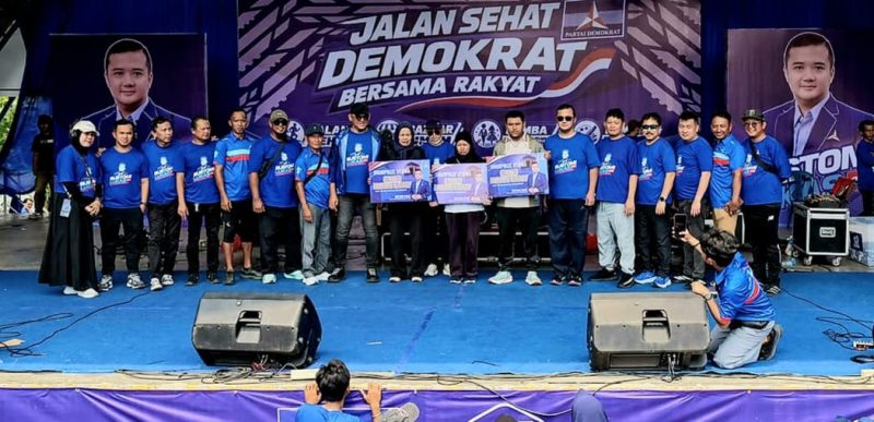 3 Warga Pangkalpinang Raih Doorprize Paket Umroh Jalan Sehat Partai Demokrat