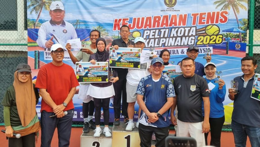 Sukses Digelar, Ini Daftar Juara Turnamen Tenis Pelti Pangkalpinang Regional Sumatera-Malaysia