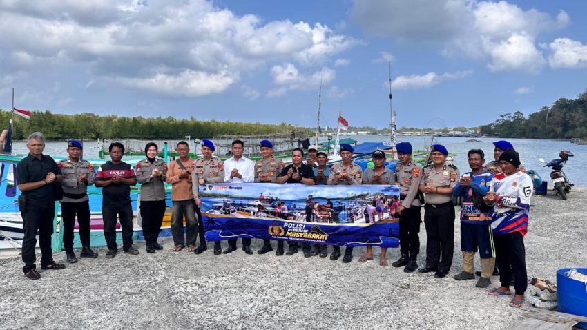 Cegah Bom Ikan hingga Penyelundupan Timah, Polres Belitung Sambang Nelayan Baro