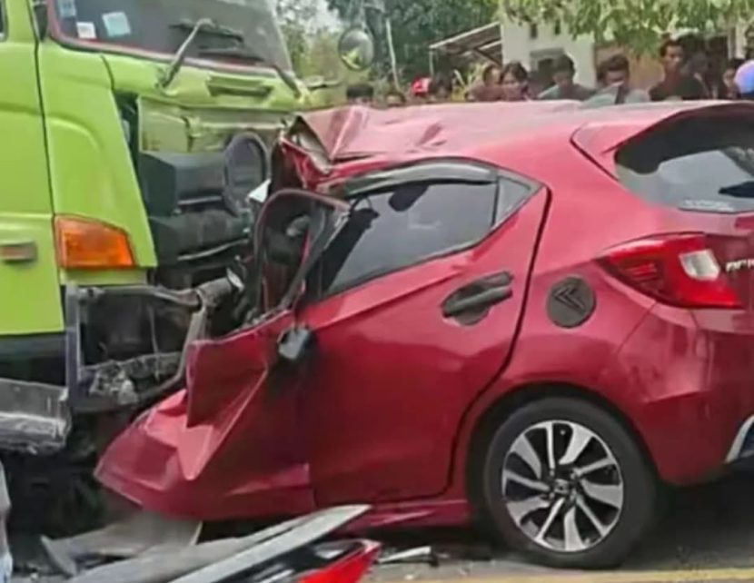 Empat orang yang menjadi korban kecelakaan maut di Jalan Desa Jelutung 1, Kecamatan Namang, Kabupaten Bangka Tengah
