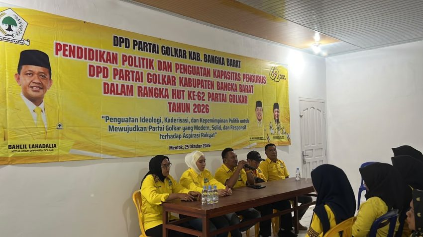 Gelar Dikpol di HUT ke-62, Golkar Bangka Barat Fokus Cetak Kader Modern dan Responsif