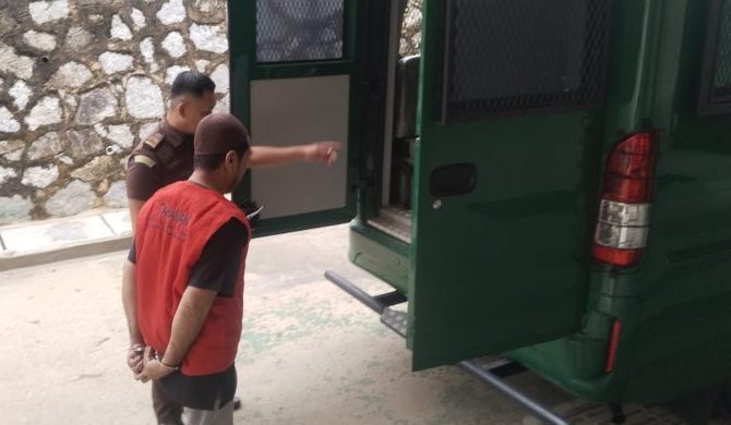 Oknum Kadus Cupat Jalani Sidang Perdana di PN Mentok