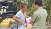 Polisi Amankan Mobil Pikap dan Puluhan Jerigen Pertalite di Tanjungpandan