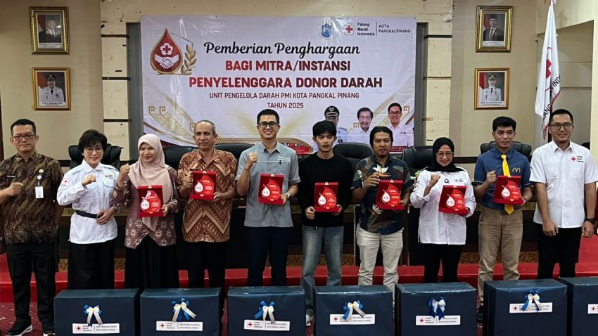 Swiss-Belhotel Pangkalpinang Raih PMI Award 2025 Kategori Mitra Teraktif Donor Darah